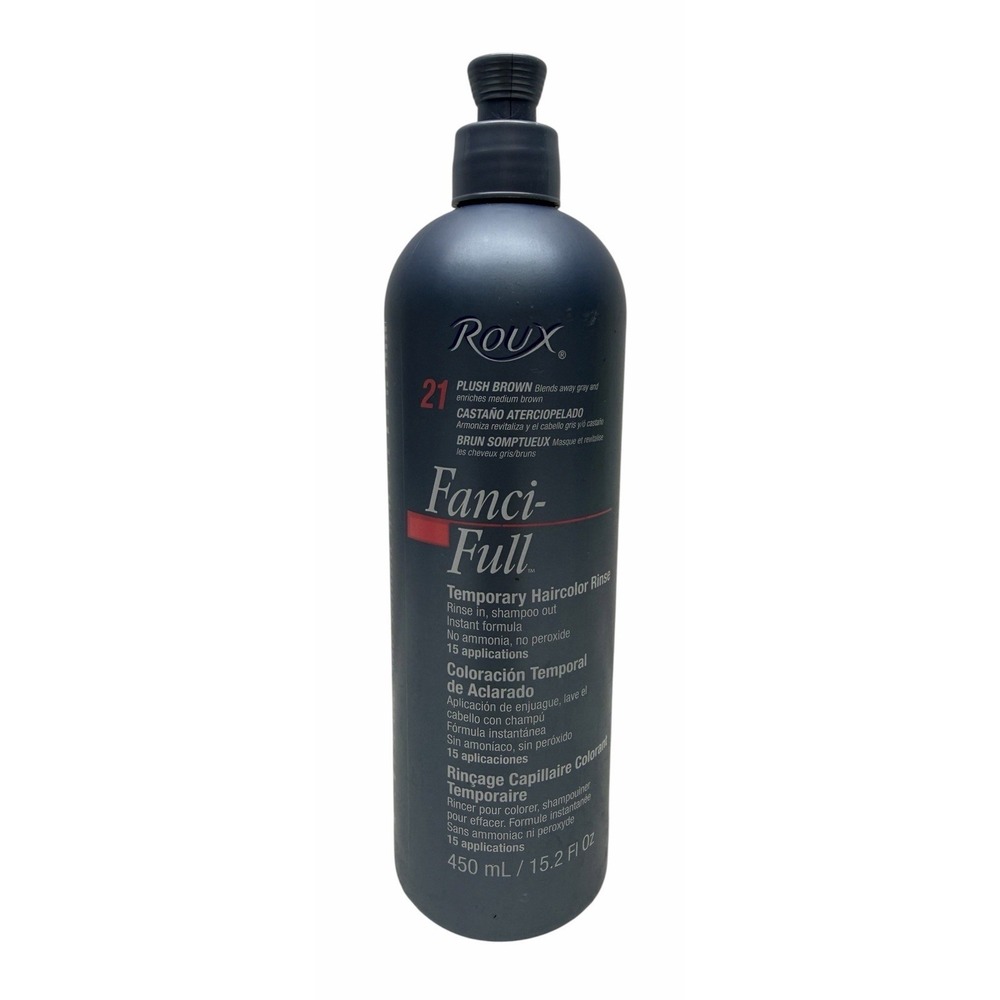 Roux Fanci-Full Temporary Haircolor Rinse #21 Plush Brown, 15.2 fl oz